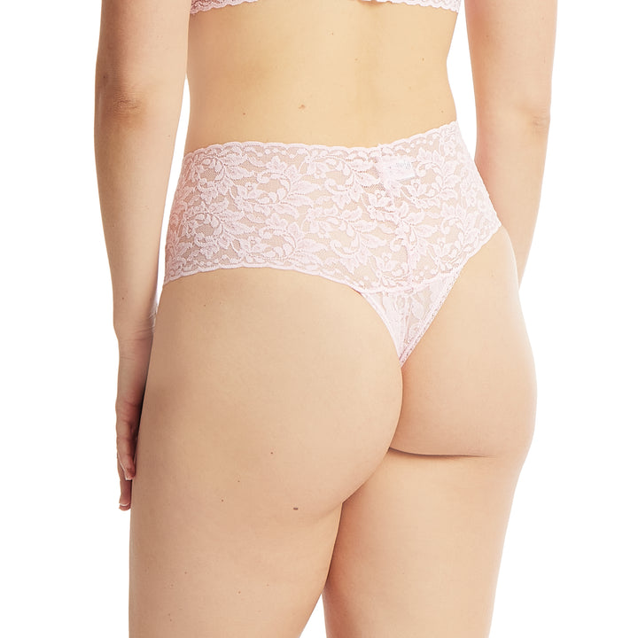 Hanky Panky Signature Lace Retro Thong - Bliss Pink - CURATED LINGERIE
