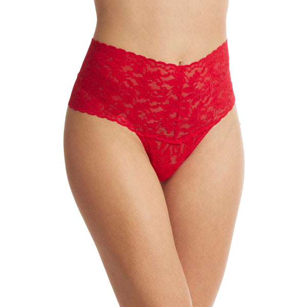 Hanky Panky Signature Lace Retro Thong - Red - CURATED LINGERIE