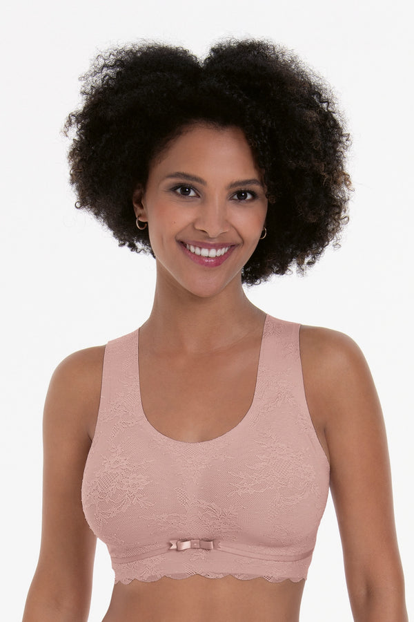 Anita Essentials Lace Bralette - Rosewood