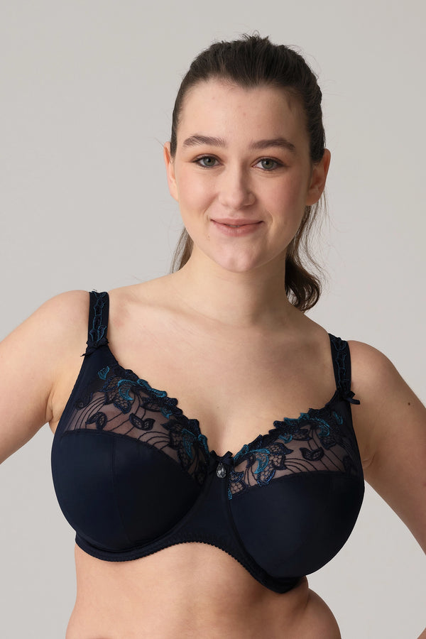 PrimaDonna Deauville Full Cup Bra - Velvet Blue: I-K Cup