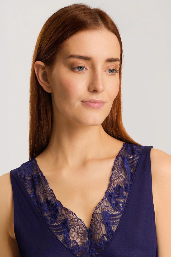 HANRO Eva NW Nightdress - Evening Blue - CURATED LINGERIE