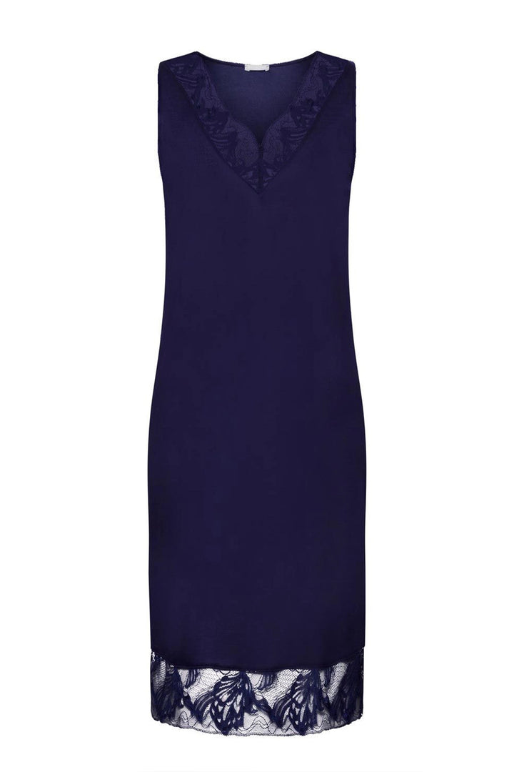 HANRO Eva NW Nightdress - Evening Blue - CURATED LINGERIE