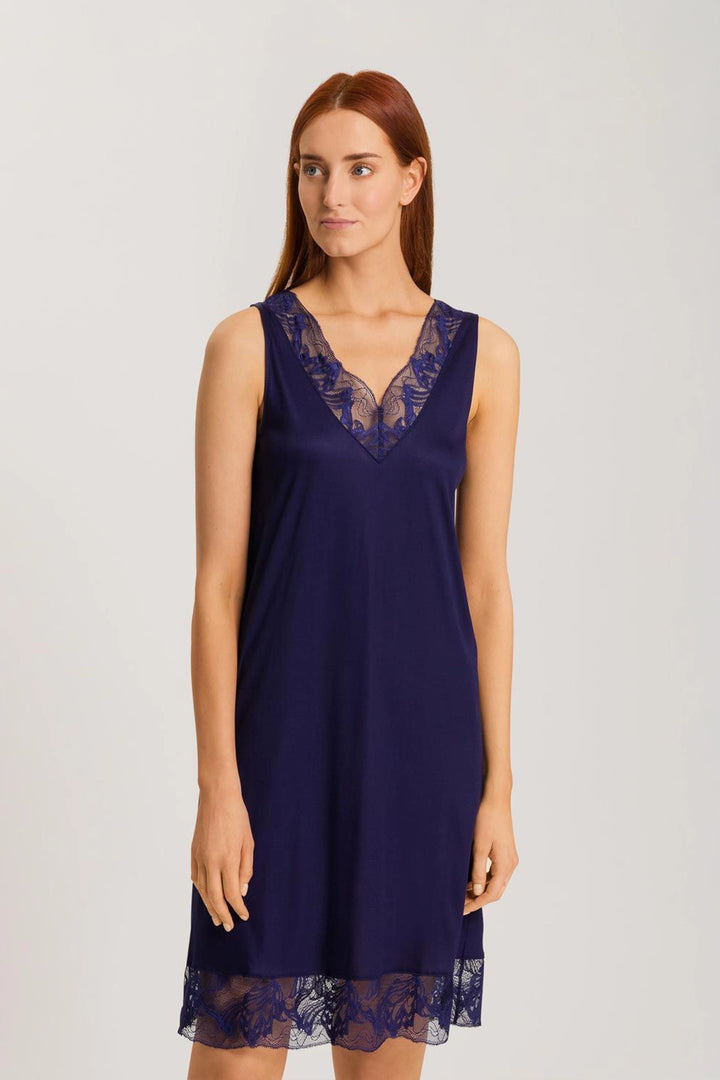 HANRO Eva NW Nightdress - Evening Blue - CURATED LINGERIE