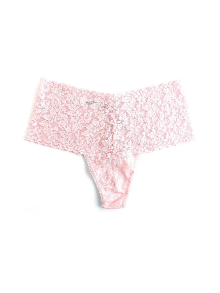 Hanky Panky Signature Lace Retro Thong - Bliss Pink - CURATED LINGERIE