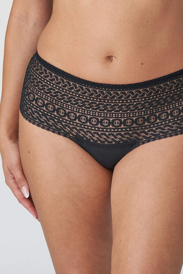 PrimaDonna Montara Lace Luxury Thong - Black - CURATED LINGERIE