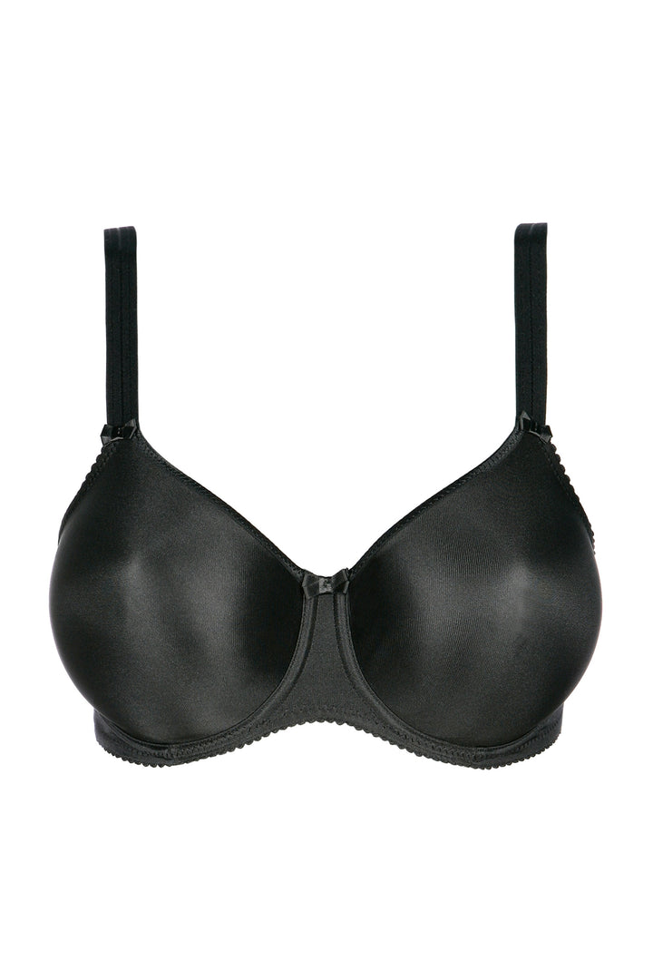 PrimaDonna Satin Full Cup Bra - Black.