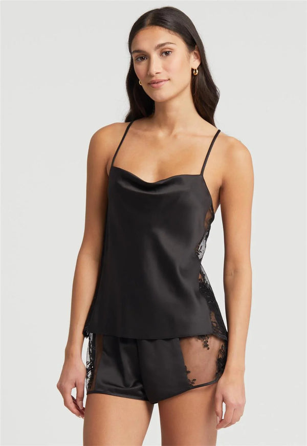 Rya Collection Darling Cami-Tap Set - Black - CURATED LINGERIE