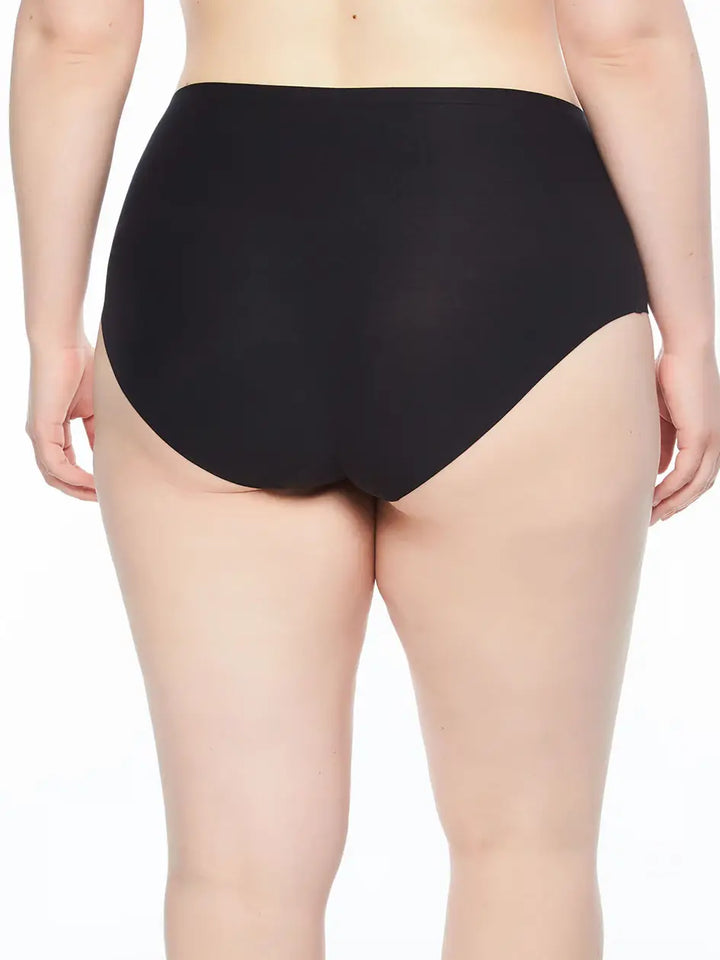 Chantelle SoftStretch Full Brief (1X-4X) - Black - CURATED LINGERIE