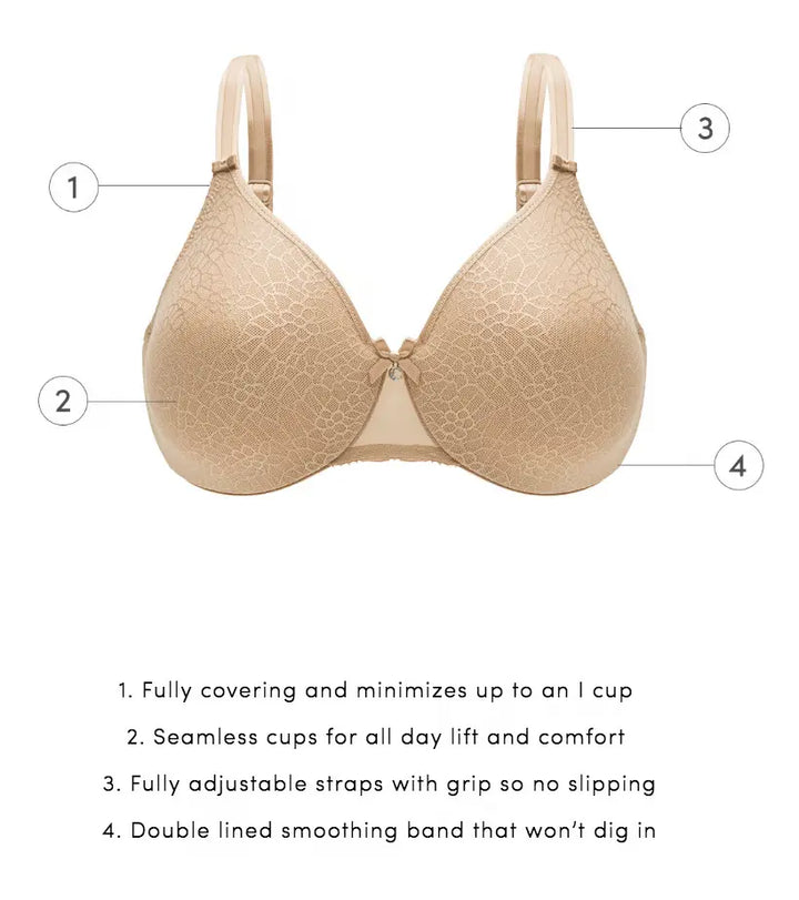 Chantelle C Magnifique Seamless Unlined Minimizer Bra - Ultra Nude - CURATED LINGERIE