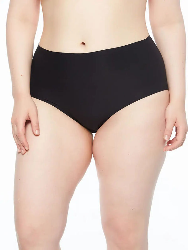 Chantelle SoftStretch Full Brief (1X-4X) - Black - CURATED LINGERIE