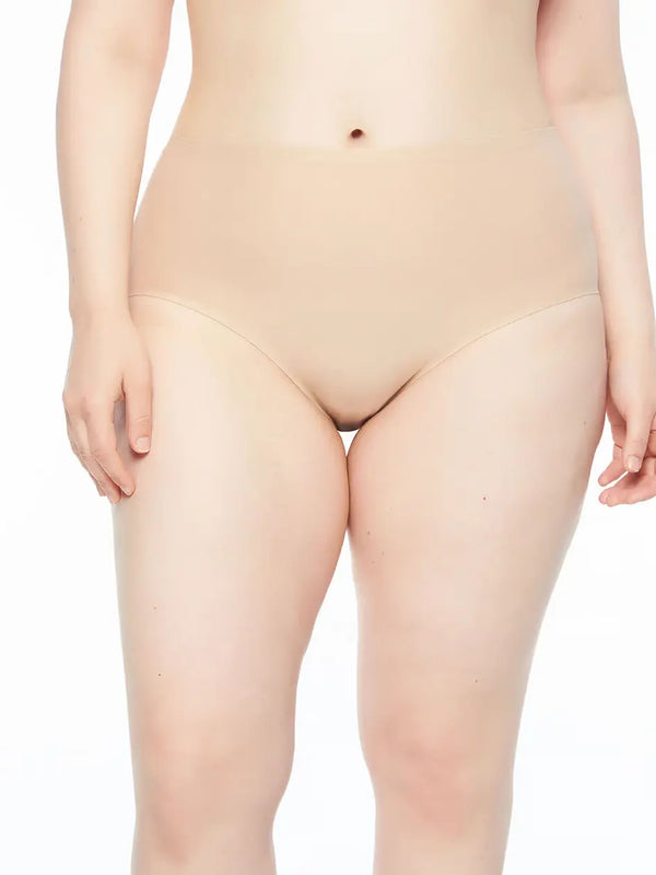 Chantelle SoftStretch Full Brief (1X-4X) - Ultra Nude - CURATED LINGERIE